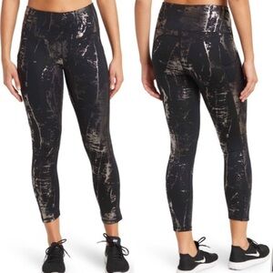 Z by Zella Foil Print High Waist 7/8 Leggings SZ Small